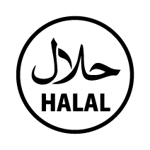 Halal certification icon representing Akla’s conscious, inclusive approach to wellness.